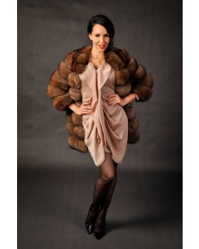 Dámsky kožuch líška RAINETTE LG.dark sable