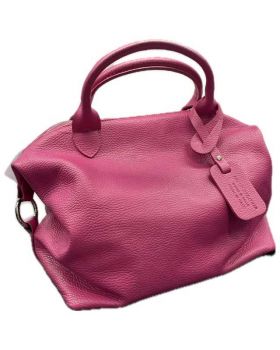 dámska kožená kabelka fuchsia 3