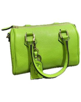 dámska kožená kabelka apple green