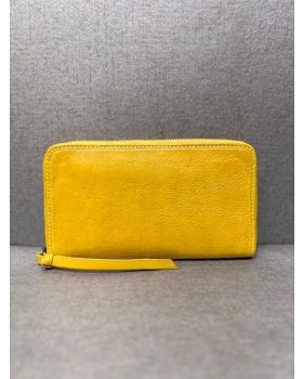 kožená peňaženka AC-7009 yellow
