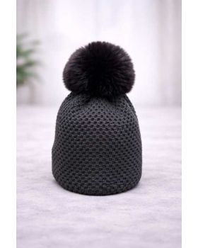 textilná čiapka PON-PON blk 