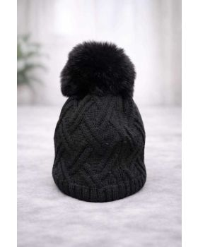 textilná čiapka PON-PON blk 10