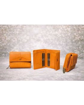 kožená peňaženka orange