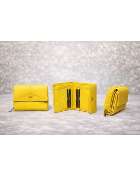 kožená peňaženka yellow