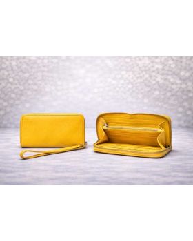 kožená peňaženka AC-7009 yellow