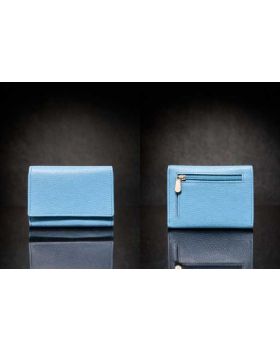Kožená peňaženka baby blue