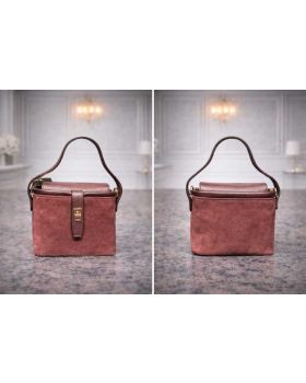 Dámska kožená kabelka bordo 