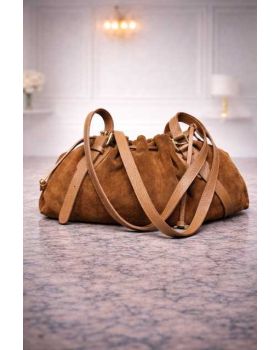 Dámska kožená kabelka cognac 10