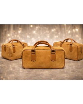 Dámska kožená kabelka cognac 6