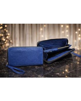 kožená peňaženka AC-7009 royal blue