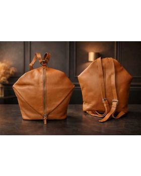 Kožený ruksak BS-6107 camel