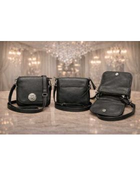 dámska kožená kabelka MX-1020 blk