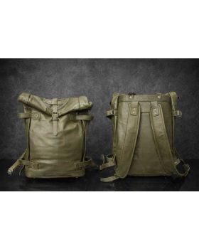 Kožený ruksak Pacey green