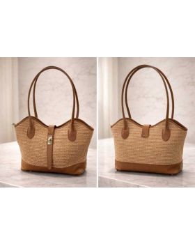 dámska kožená kabelka camel 7