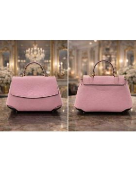 dámska kožená kabelka pink 1