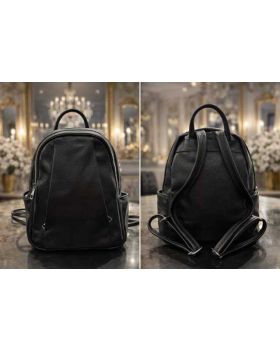 dámsky kožený ruksak blk