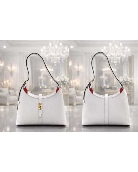 dámska kožená kabelka white 2