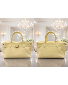 dámska kožená kabelka yellow 3