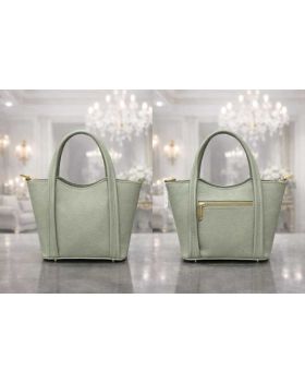 dámska kožená kabelka green 1