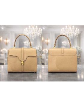 dámska kožená kabelka beige/taupe 2