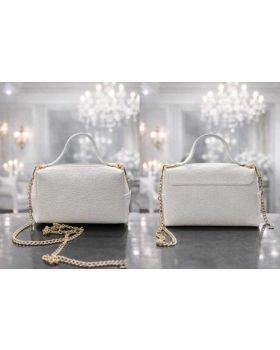 dámska kožená kabelka white 3