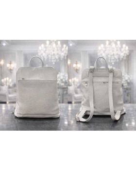 dámsky kožený ruksak white 2