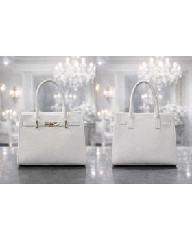 dámska kožená kabelka white 4