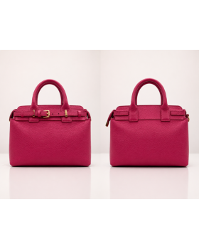 dámska kožená kabelka fuchsia