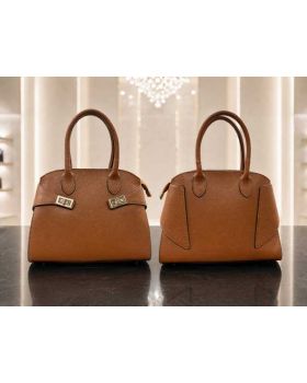 dámska kožená kabelka camel 10