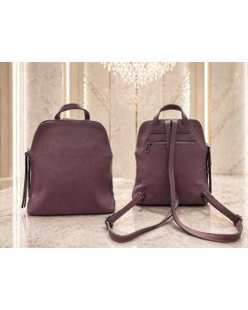 dámsky kožený ruksak voilet