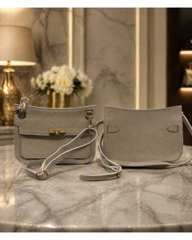 dámska kožená kabelka grey 3