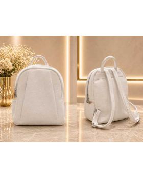 dámsky kožený ruksak white 3