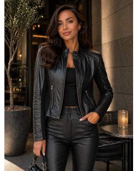 Dámska kožená bunda ALICE black
