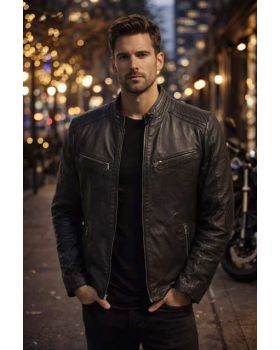 Pánska kožená bunda NOTCH