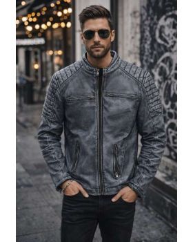 Pánska kožená bunda AXEL jeans
