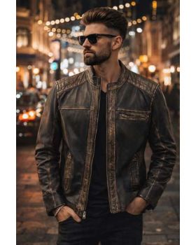 Pánska kožená bunda 5032 ruboff