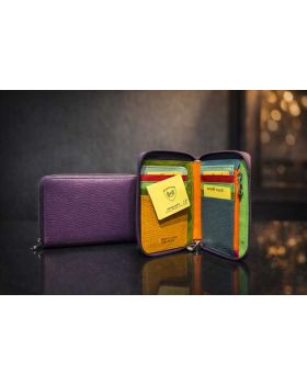 Kožená peňaženka voilet