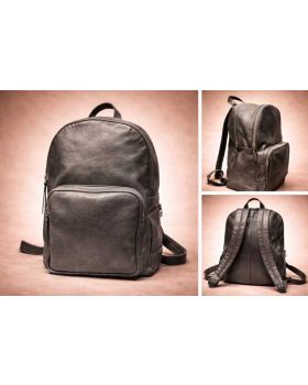 Kožený ruksak BS-6111 blk