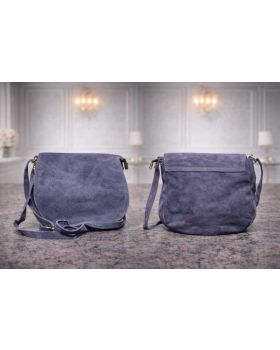 Dámska kožená kabelka blue 12