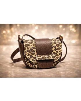 Dámska kožená kabelka leopard 1