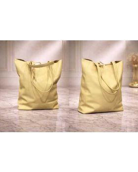 Dámska kožená kabelka tote bag apple