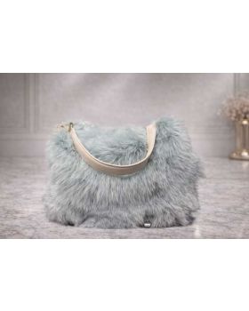 dámska kožušinová kabelka Líška grey