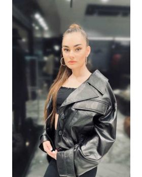 Dámska kožená bunda JCK RH2 black