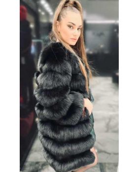 Dámsky kožuch líška RAINETTE LG.black
