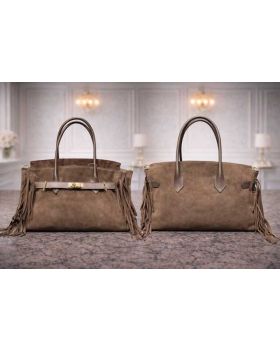 Dámska kožená kabelka brown 10